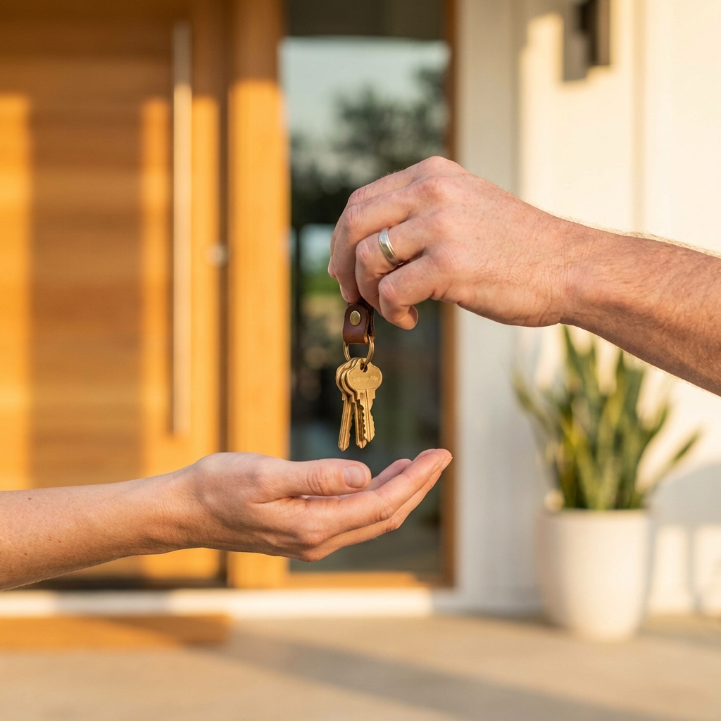 Entrega de llaves cierre de venta inmobiliaria